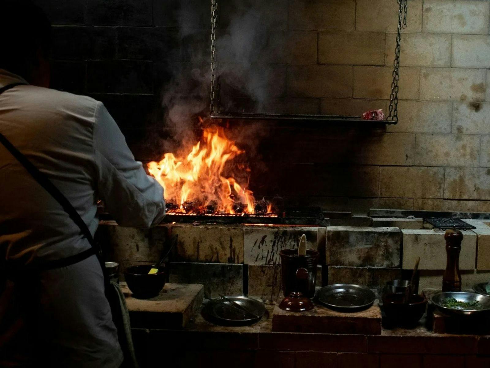 Firepop's live fire cooking