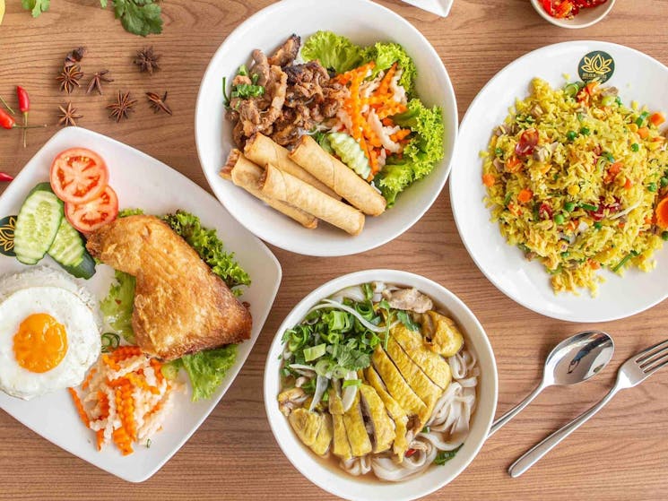 Four vietnamese dishes