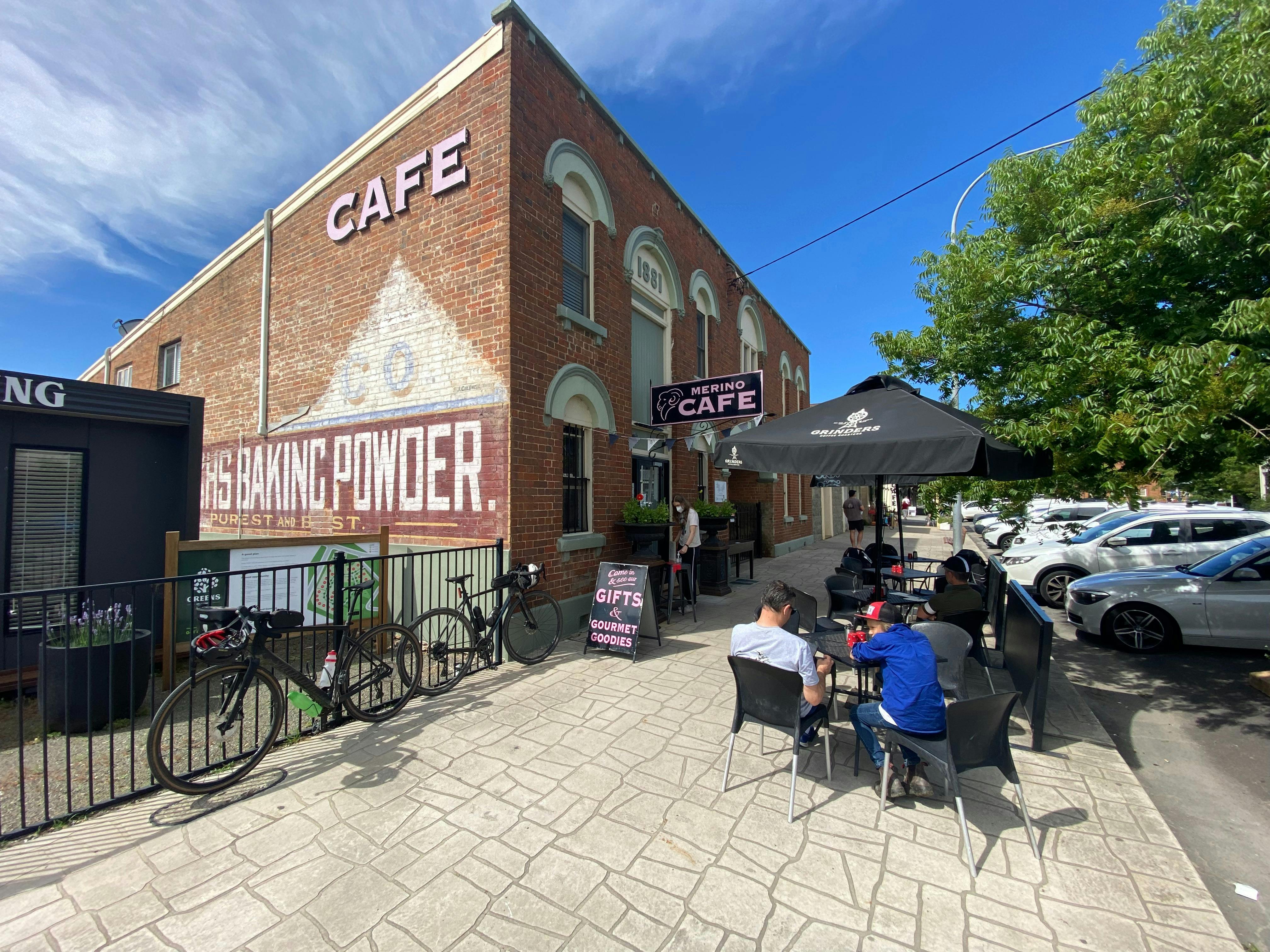 Merino Cafe cycling stop