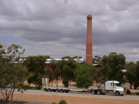 Tall brick chimney