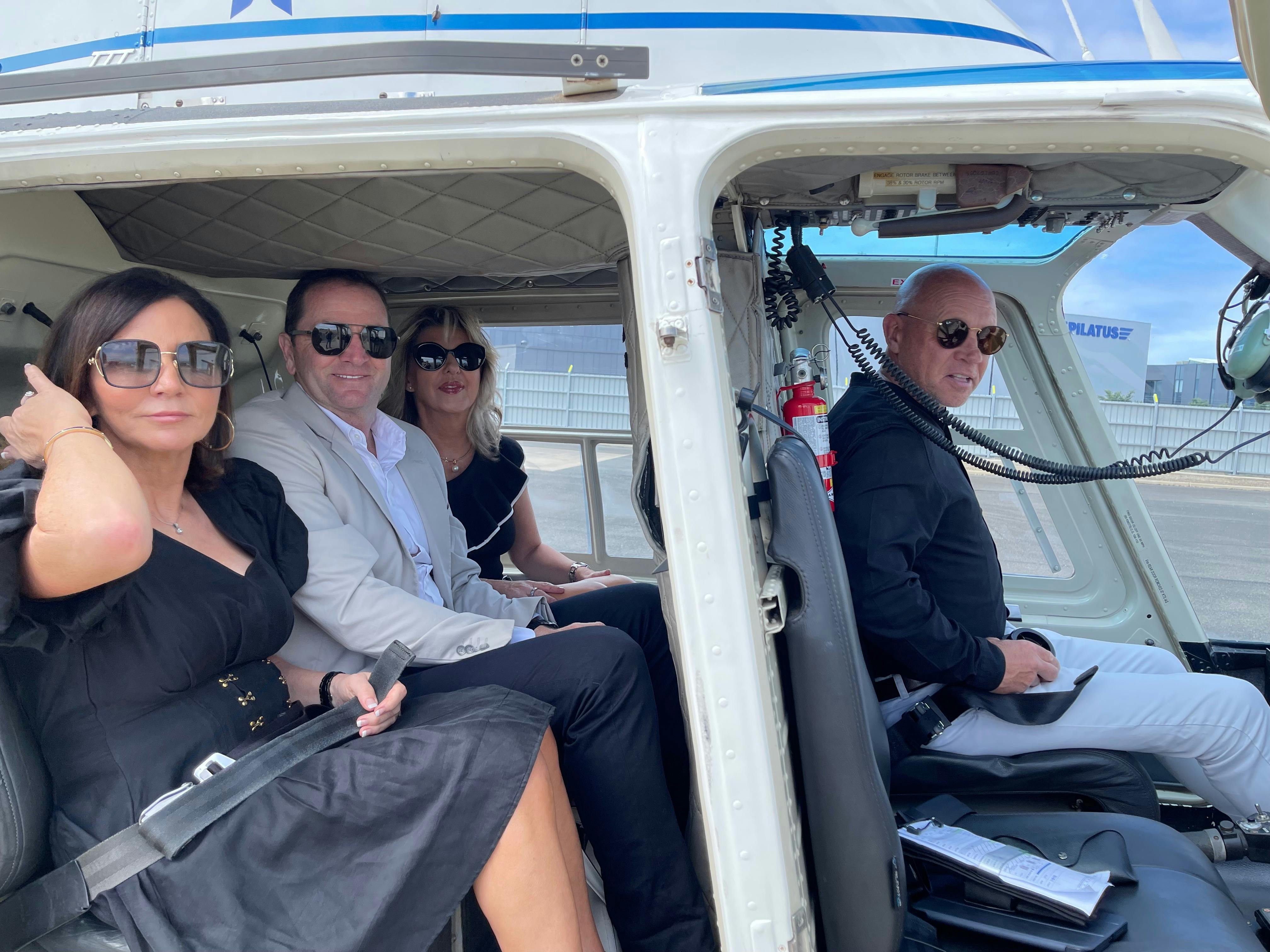 Heli Lunch at Hentley Farm, Seppeltsfield, Barossa Valley