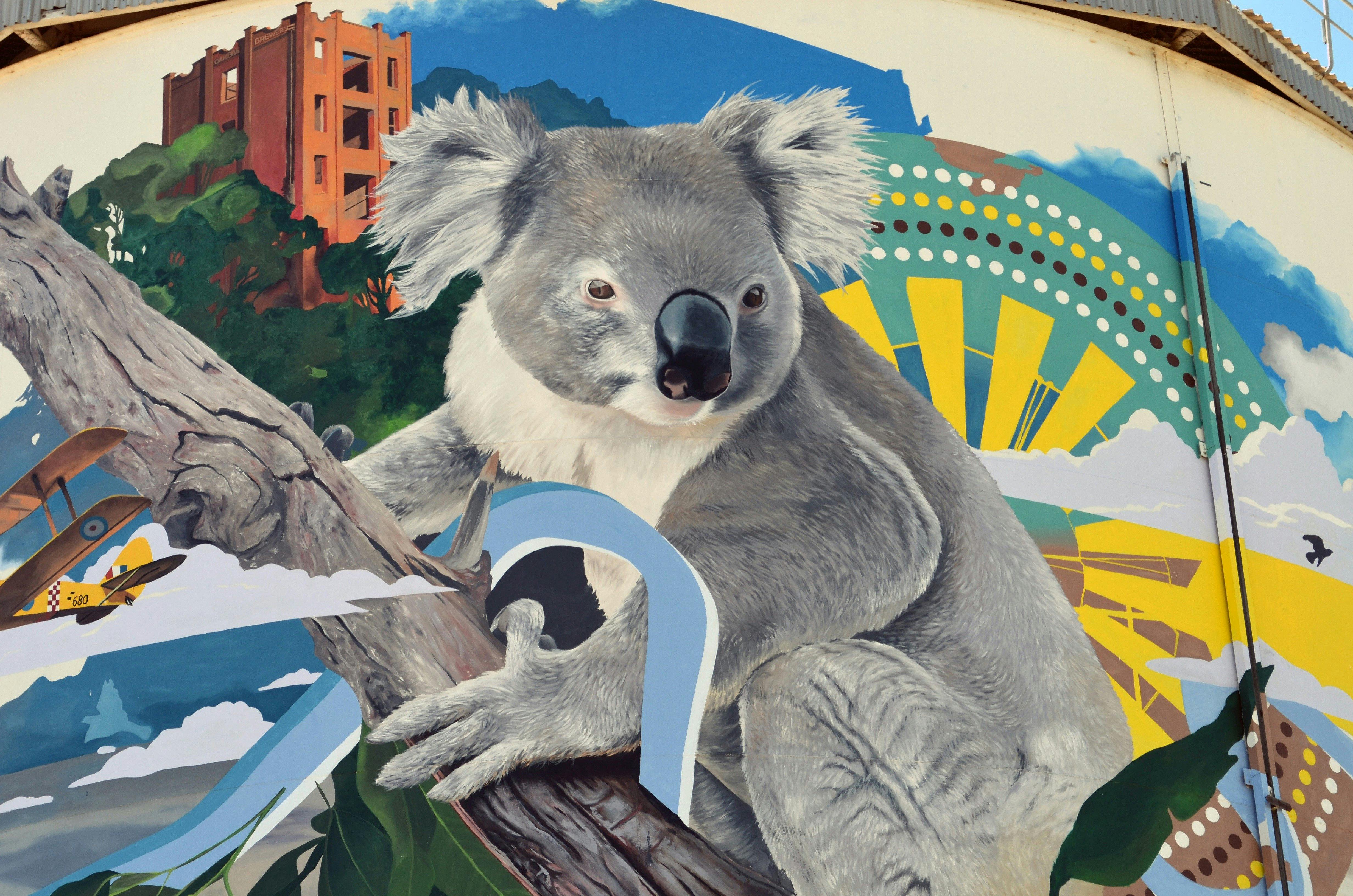 Narrandera Water Tower Mural by Addition Media