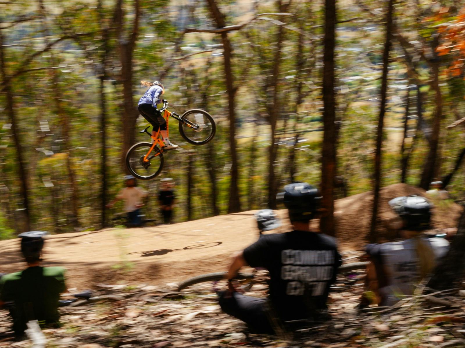 Rider on Flomeo freeride track