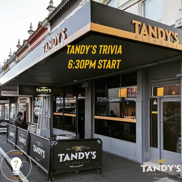 Free Fortnightly Monday Night Spicy Trivia at Tandys Alehouse