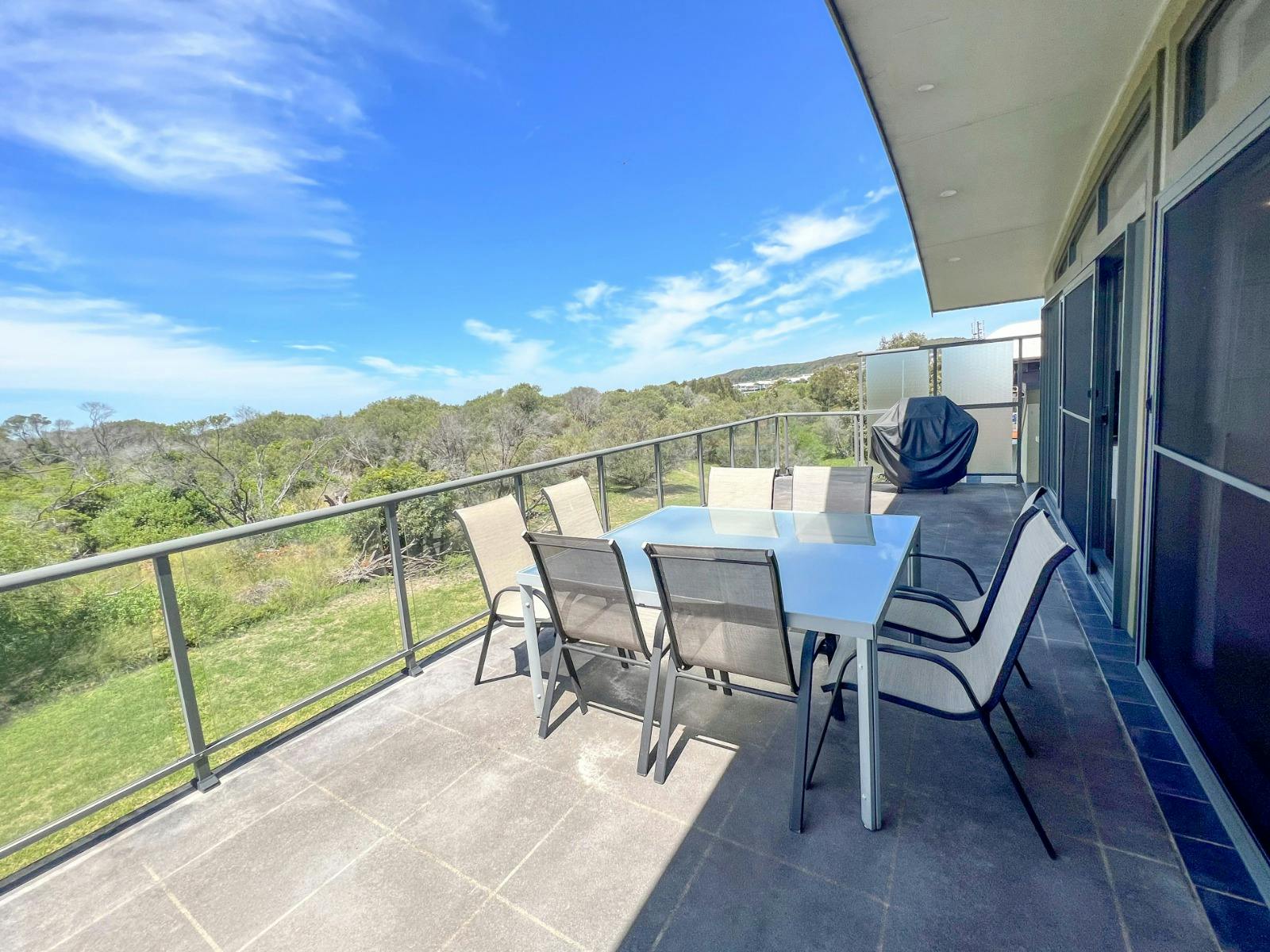 Balcony with the BBQ