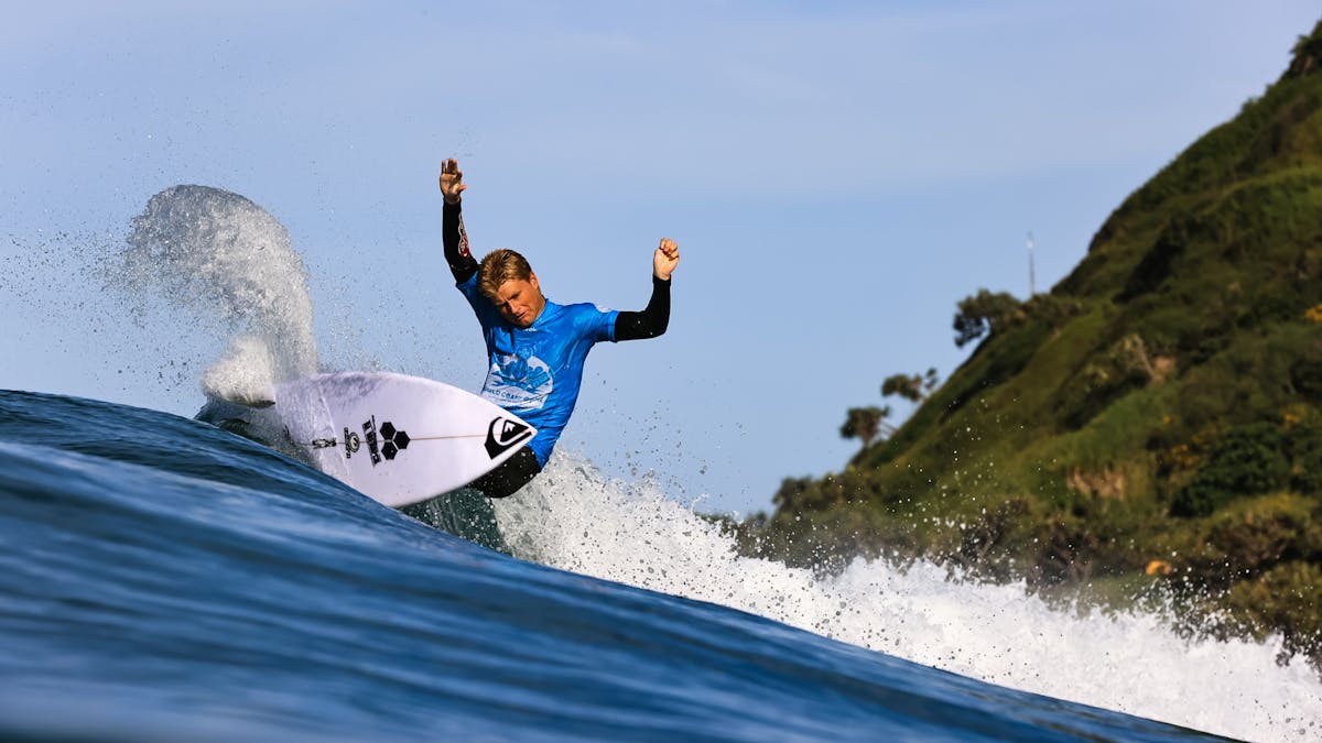 Marlon Harrison ripping at the 2022 Gold Coast Open at Burleigh Heads