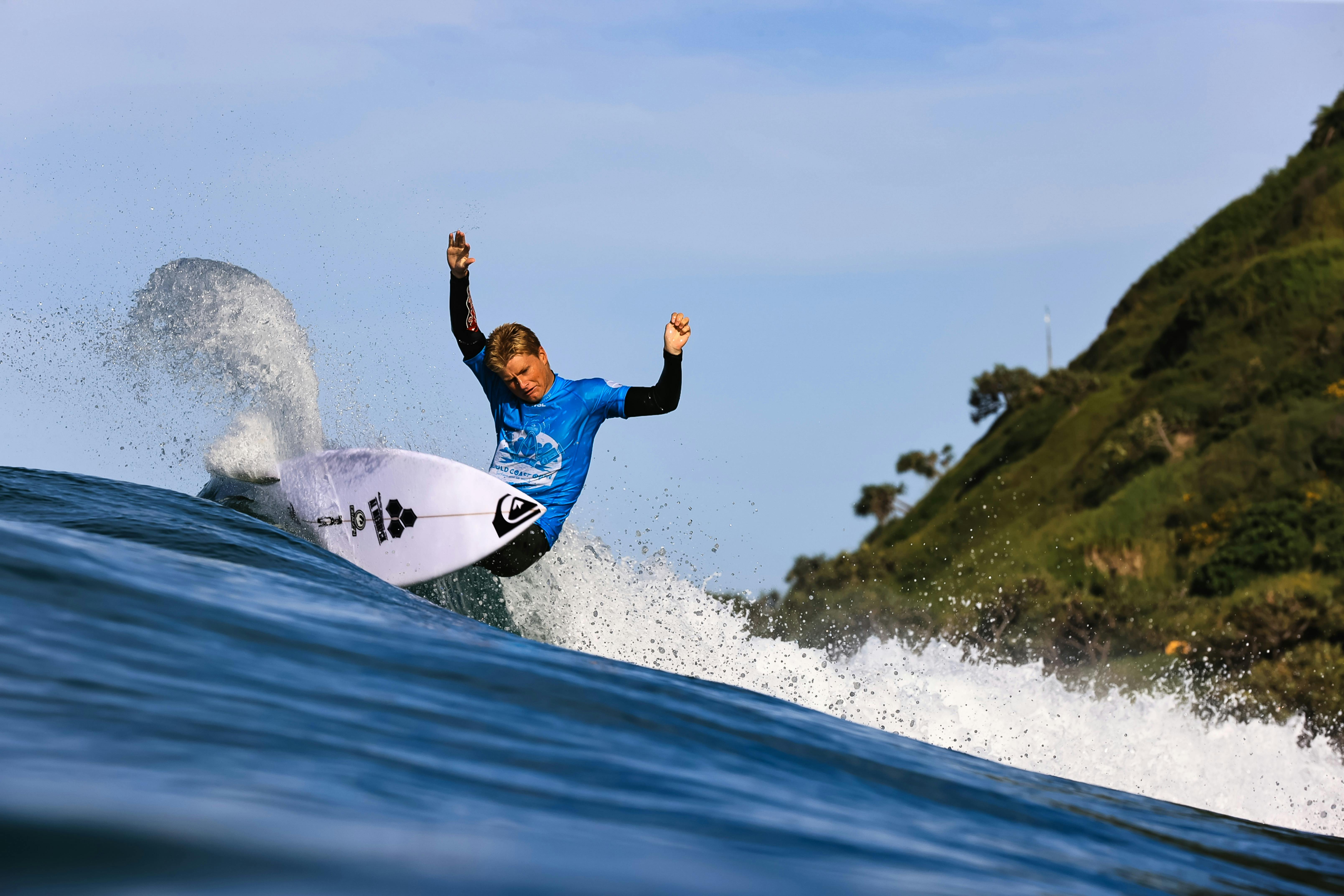 Marlon Harrison ripping at the 2022 Gold Coast Open at Burleigh Heads