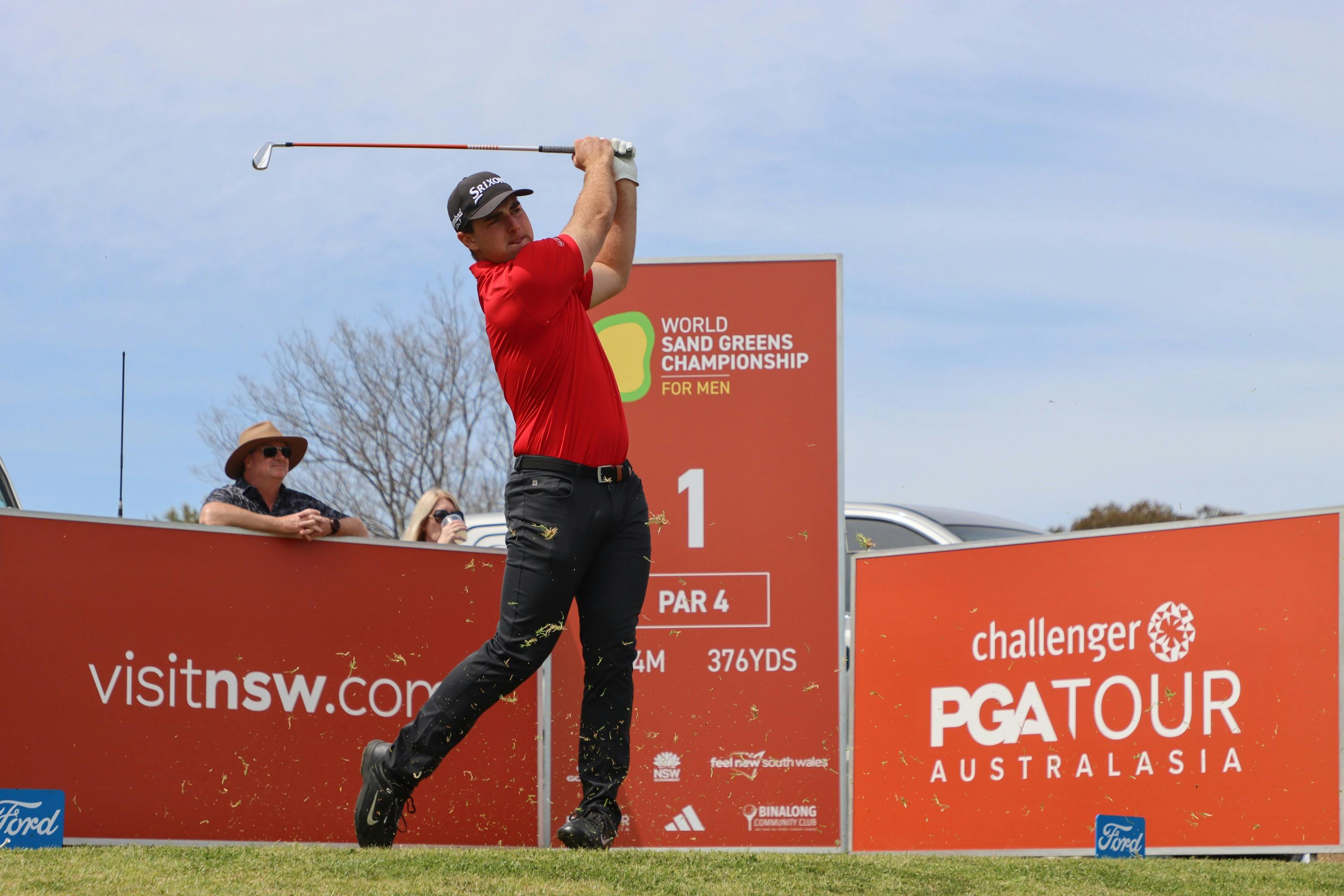 Teeing off at Binalong Community Club - 1st Tee