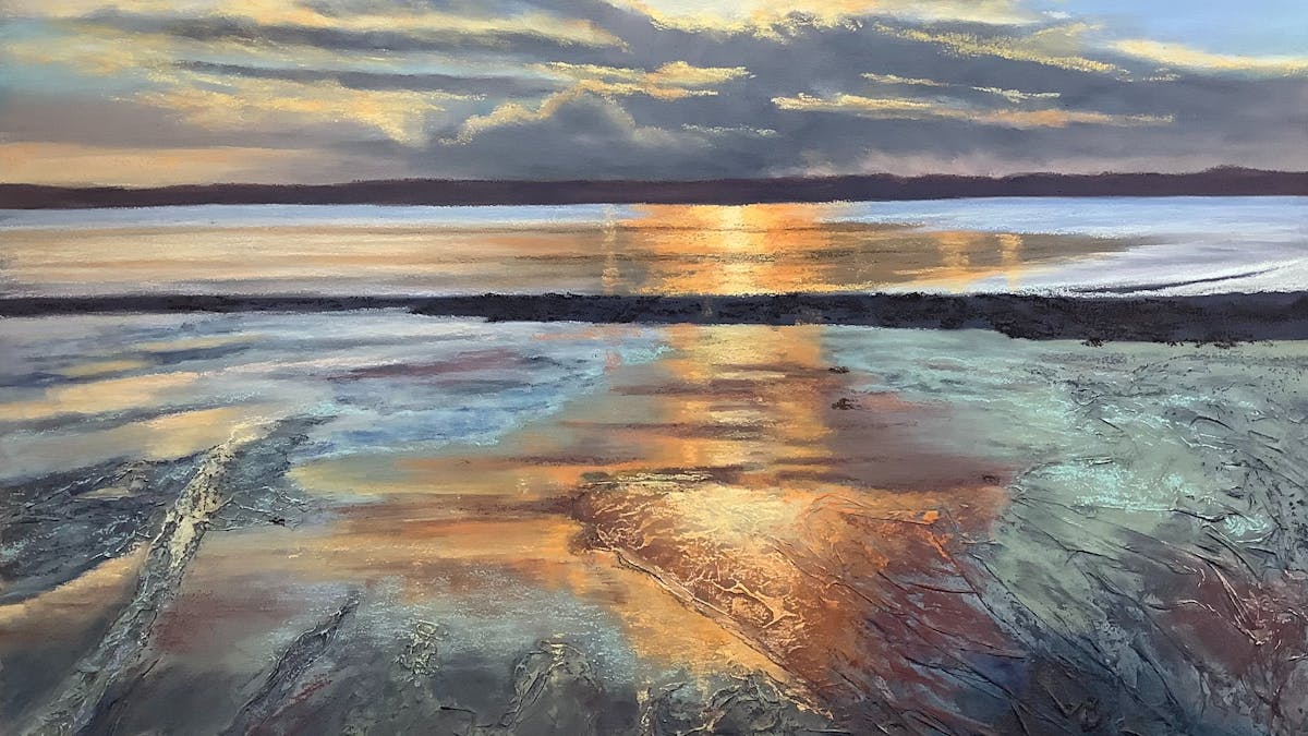 Photo show a paster painting by local artist Deirdre Moran Photo show a paster painting by local artist Deirdre Moran