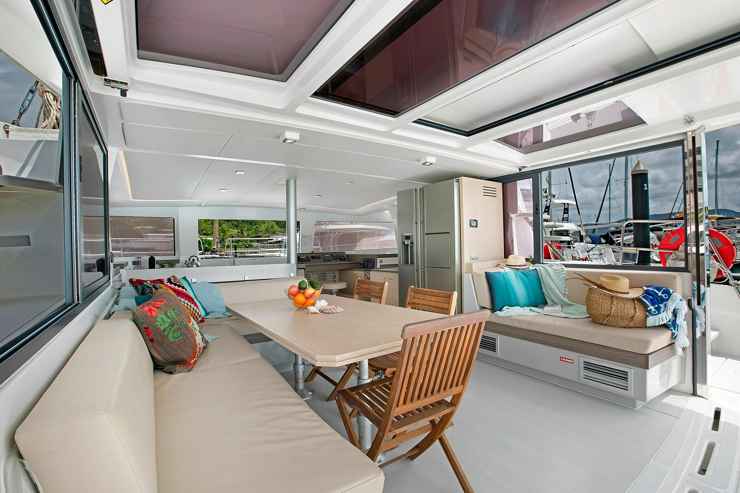 Try one of our Bali Catamarans with a full sized fridge and loads of space for everyone