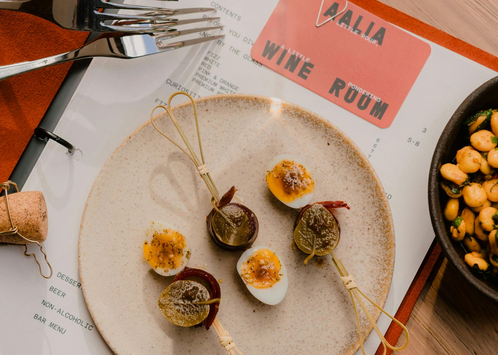 Aalia Wine Room - eggs