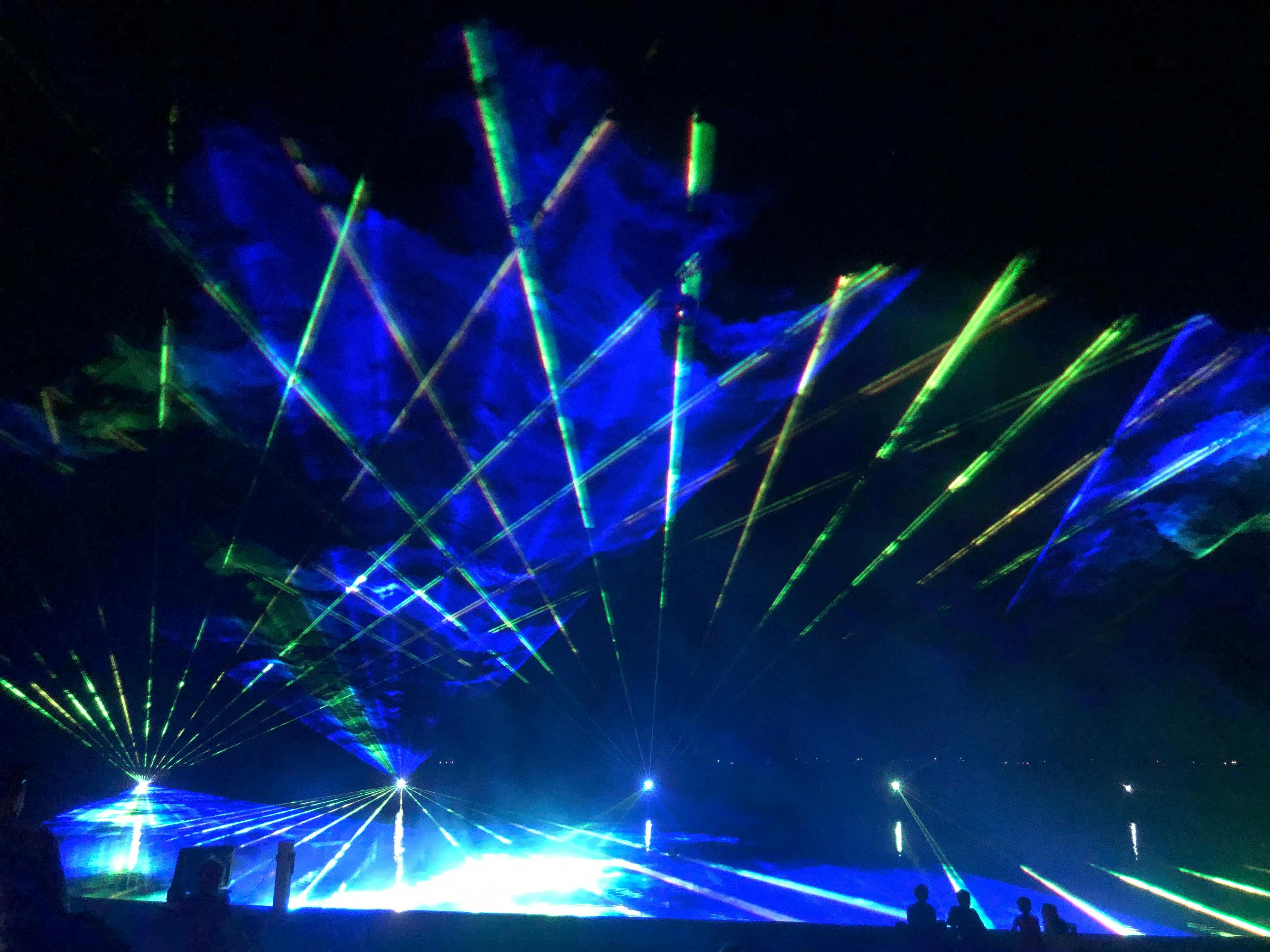 Laser Light and Music Show is Free to see and fun for the whole family.