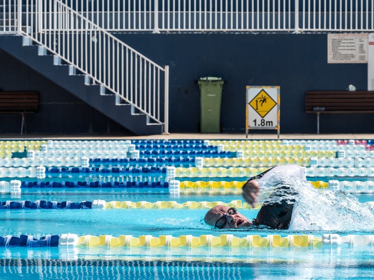 Outdoor pool - popular on sunny days