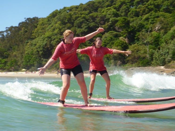 Surfing Byron Bay