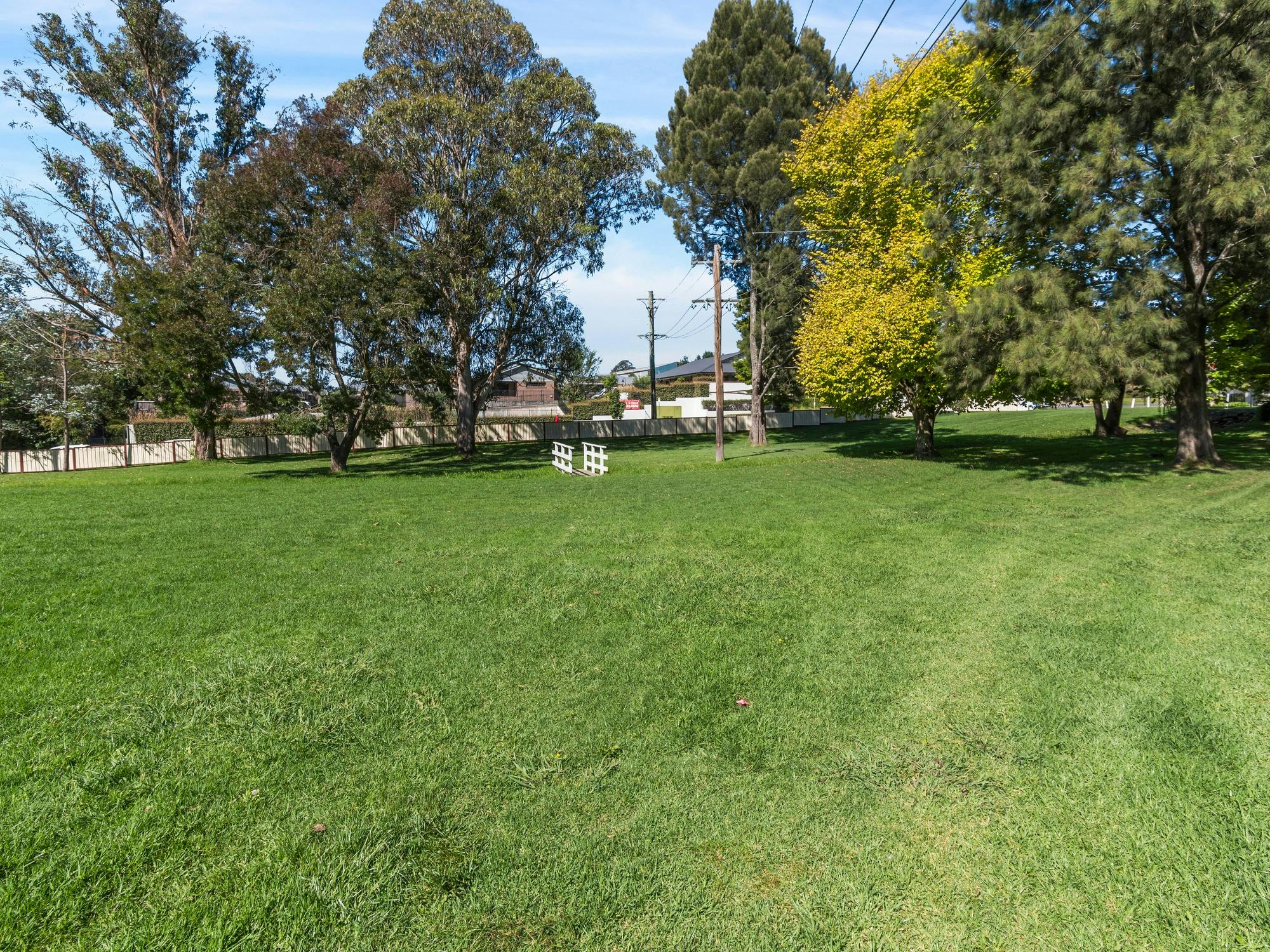 large, green, grassy site at Moss Vale Village Park
