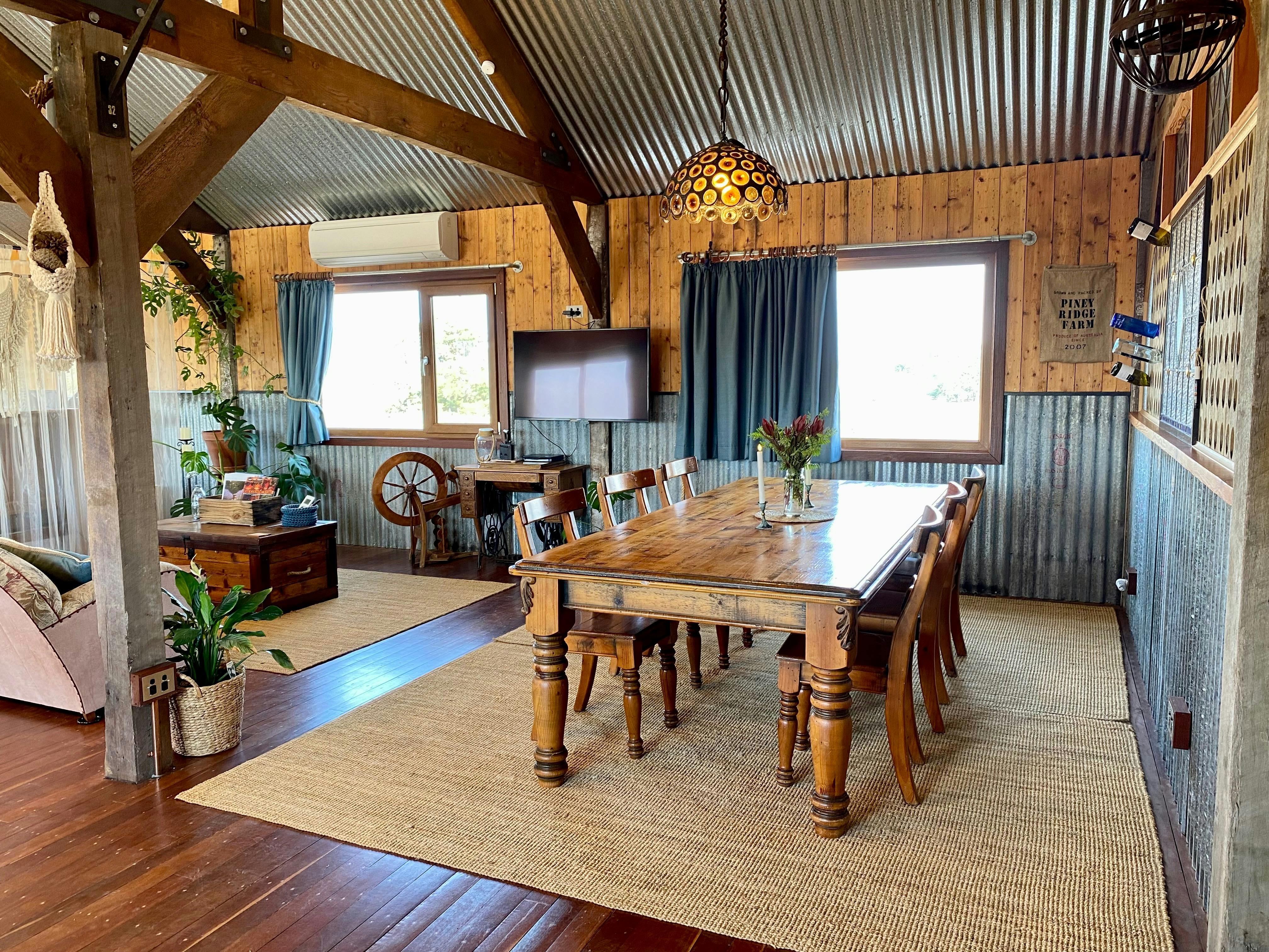 The dining/seating area