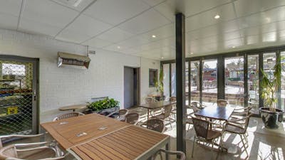 Inside eating area Family Hotel