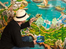 Neil Welsh Artist, Robe Art Map, Robe Ice Cream