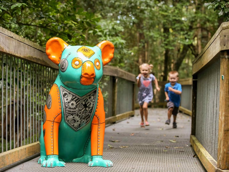 Sea Acres is host to the Hello Koalas Sculpture trail with 5 gorgeous koalas found around the walk