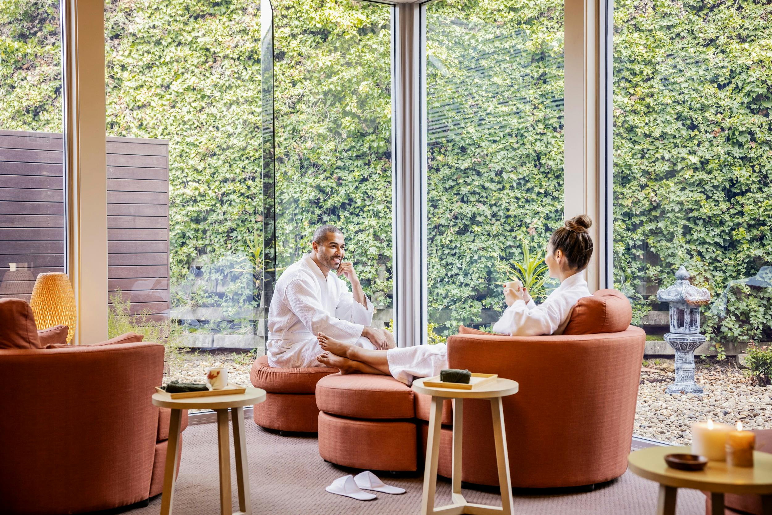 Couple relaxing in Ubika Day Spa