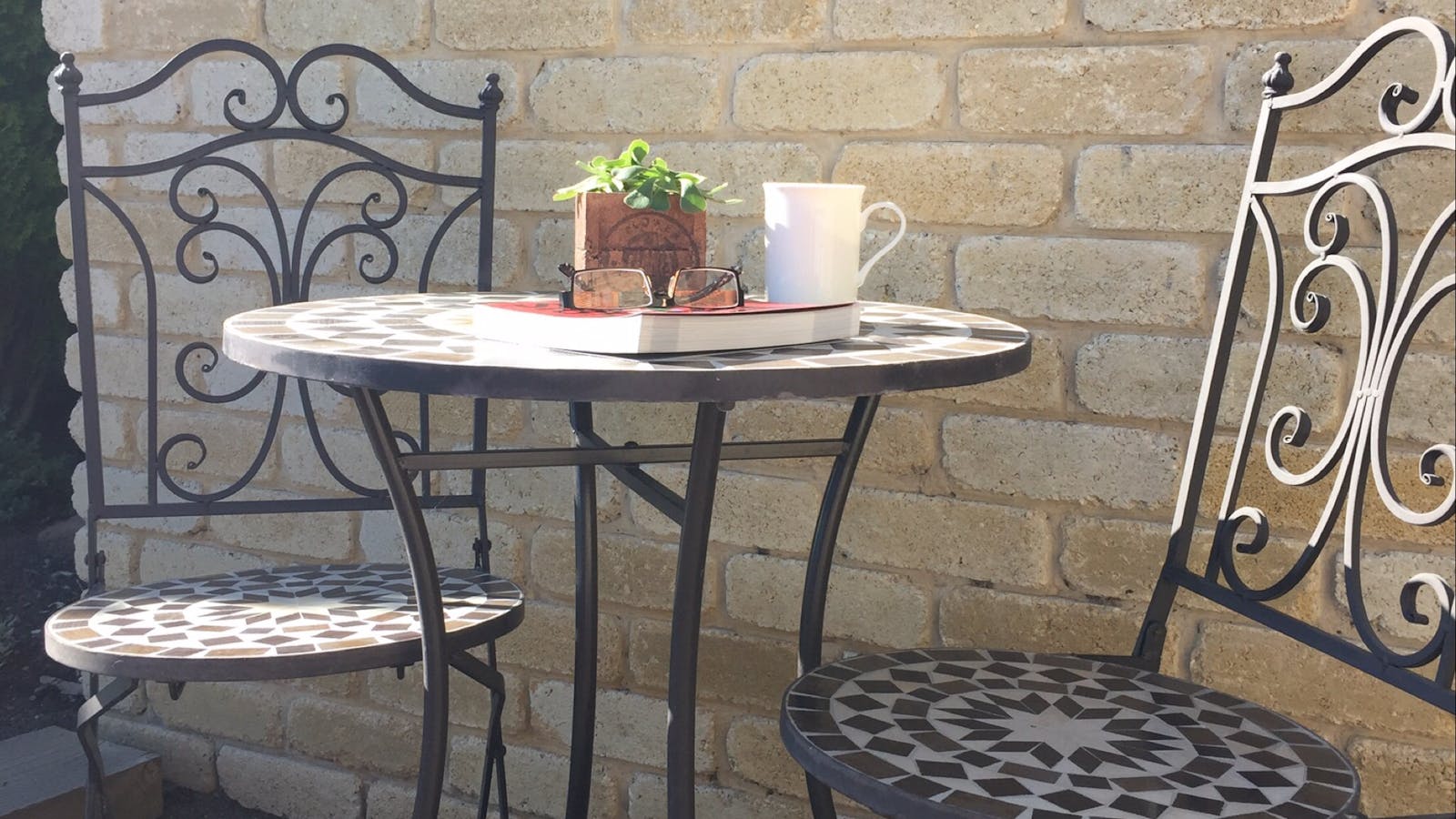 Take time out to relax or just enjoy breakfast in the sun.