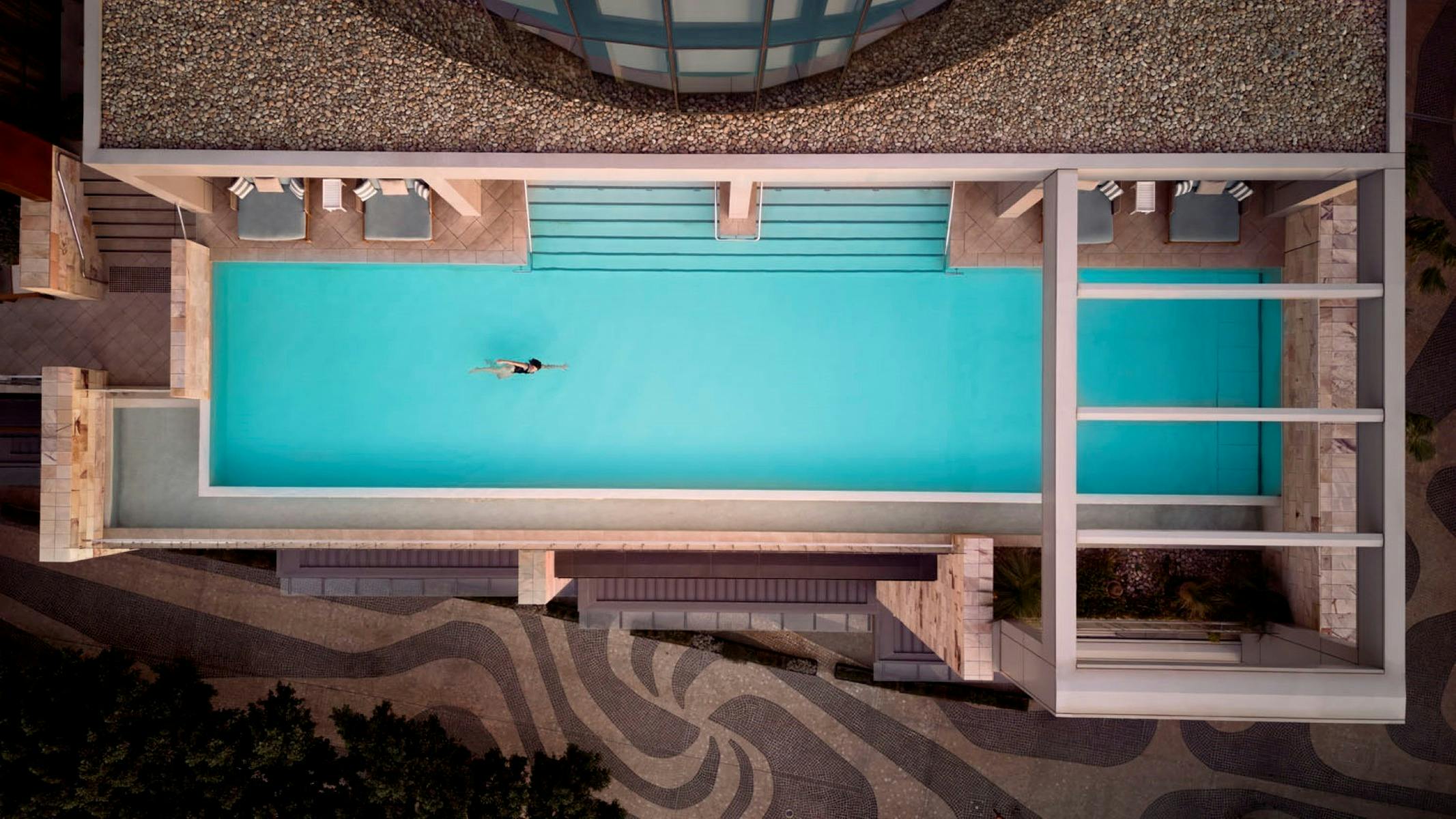 Swimming pool from above