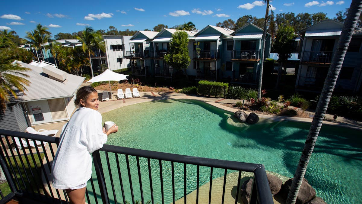 Pool view room