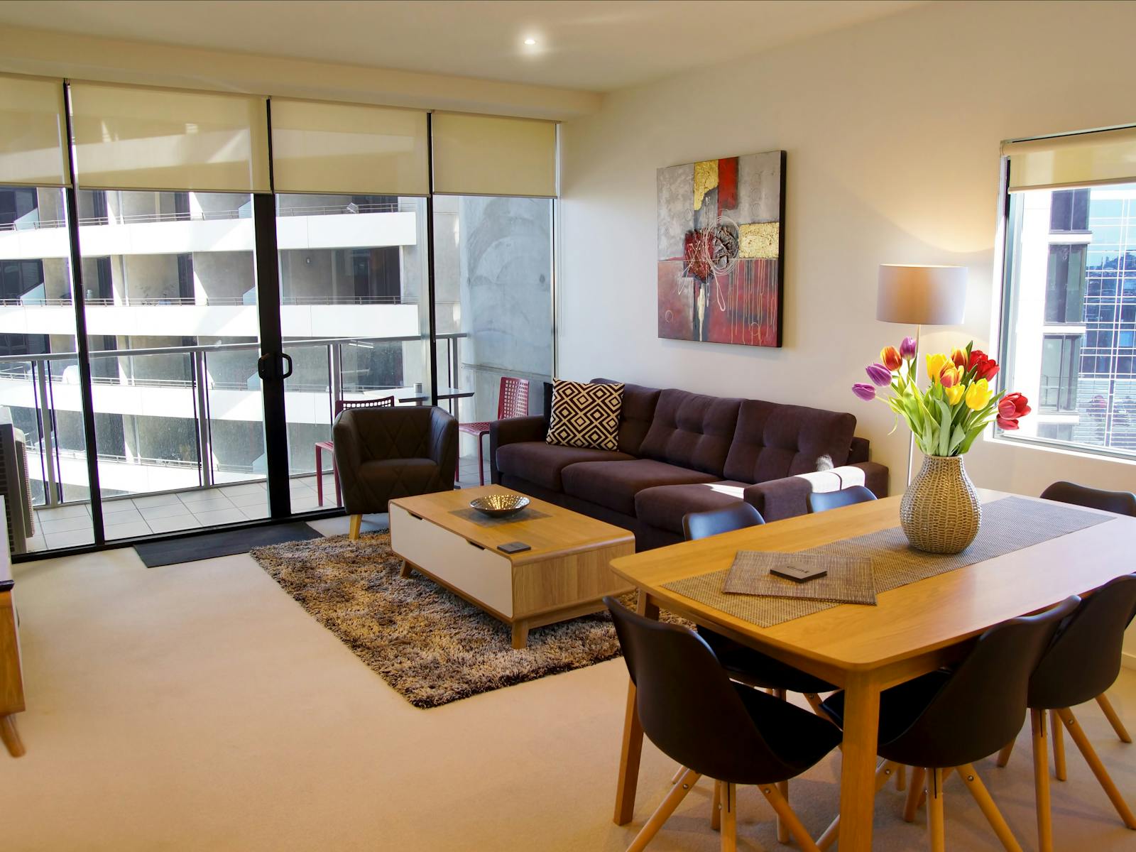 Family room with a view.