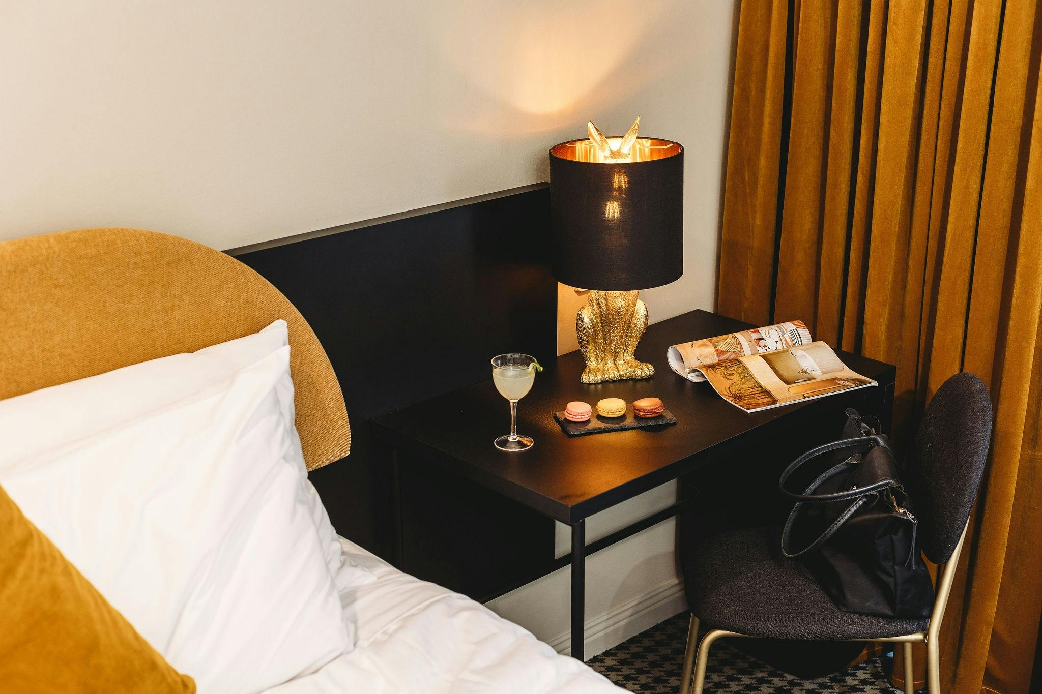 The Capitol Hotel In Room Desk with Amenities