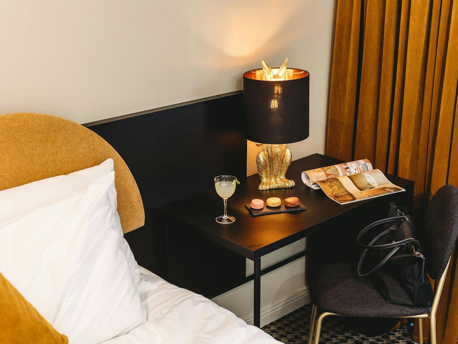 The Capitol Hotel In Room Desk with Amenities