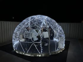 Privacy and luxury inside our warm Sky Dome