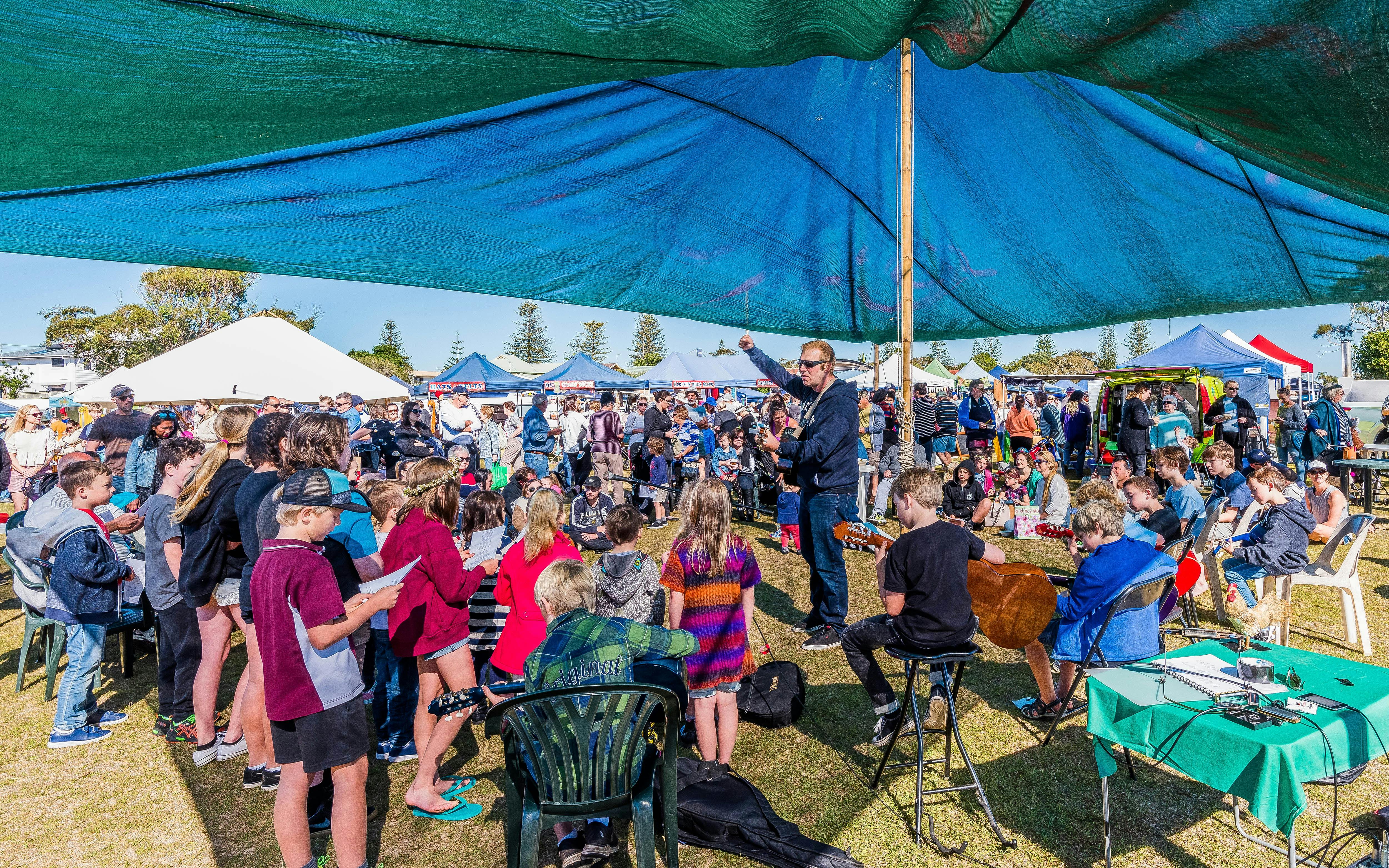 Yamba River Markets, every fourth Sunday is a community market