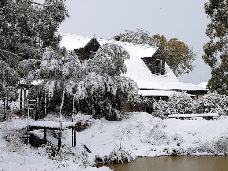 Kookawood Rural Retreat snowfall