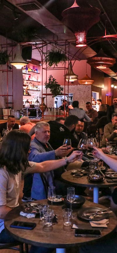 Diners at Bar Beirut