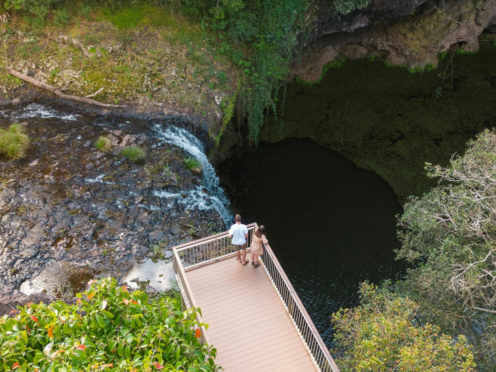 Overhead view of Killen Falls