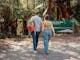 couple approaching the start of the Keppel Falls walk