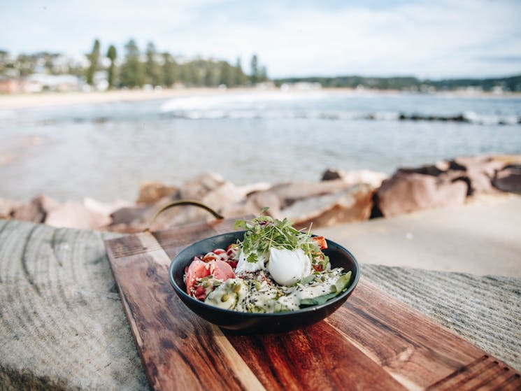 Poke Bowl at The Point Cafe Avoca Beach NSW
