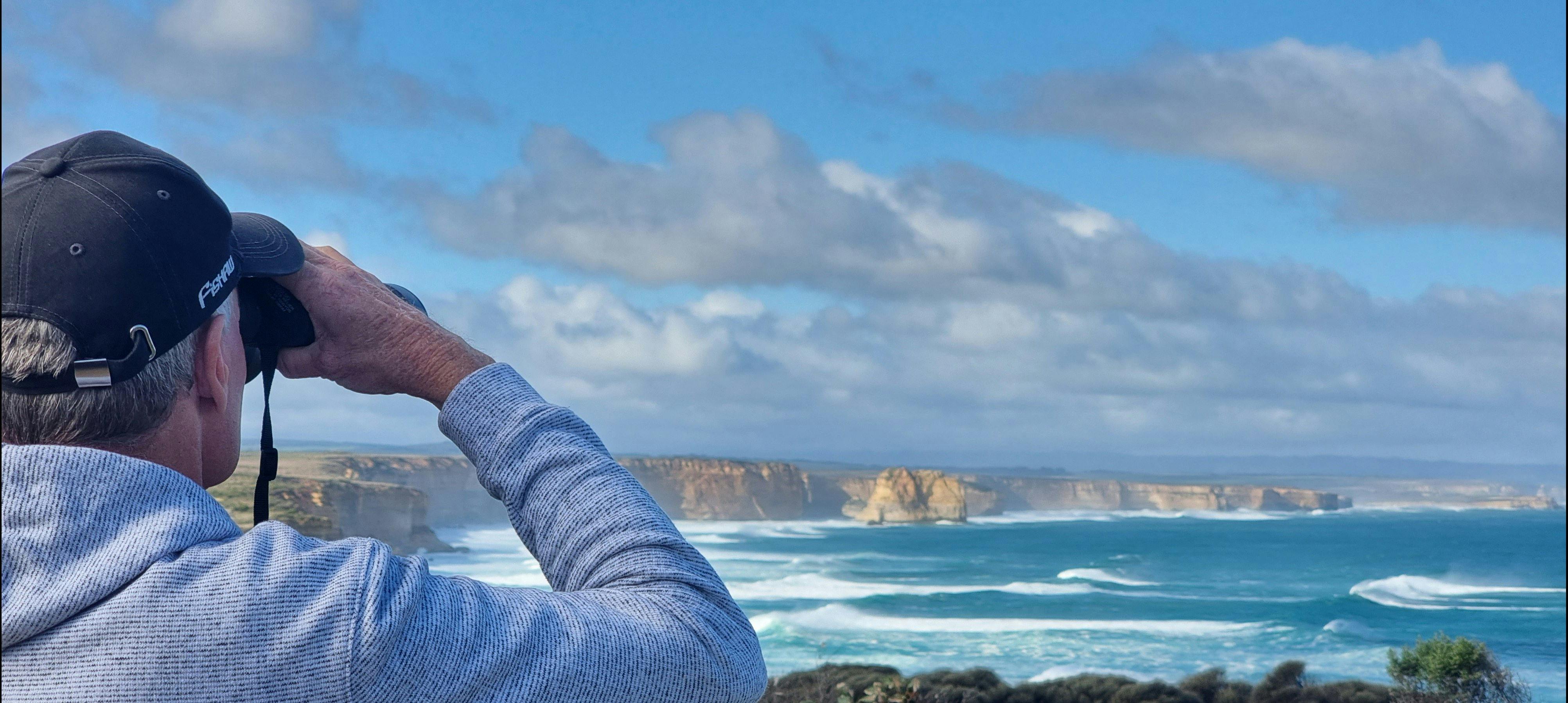 Whale Spotting with Warrnambool Tours. The Great Ocean Road . Warrnambool. Victoria. AustrClose view