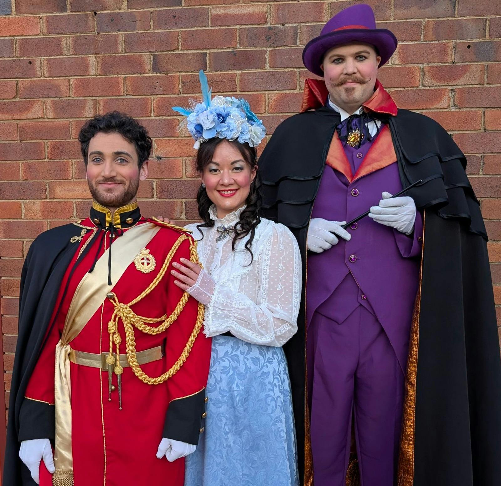 Jordan, Suzanne & Matt in their costumes for the Sorcerer