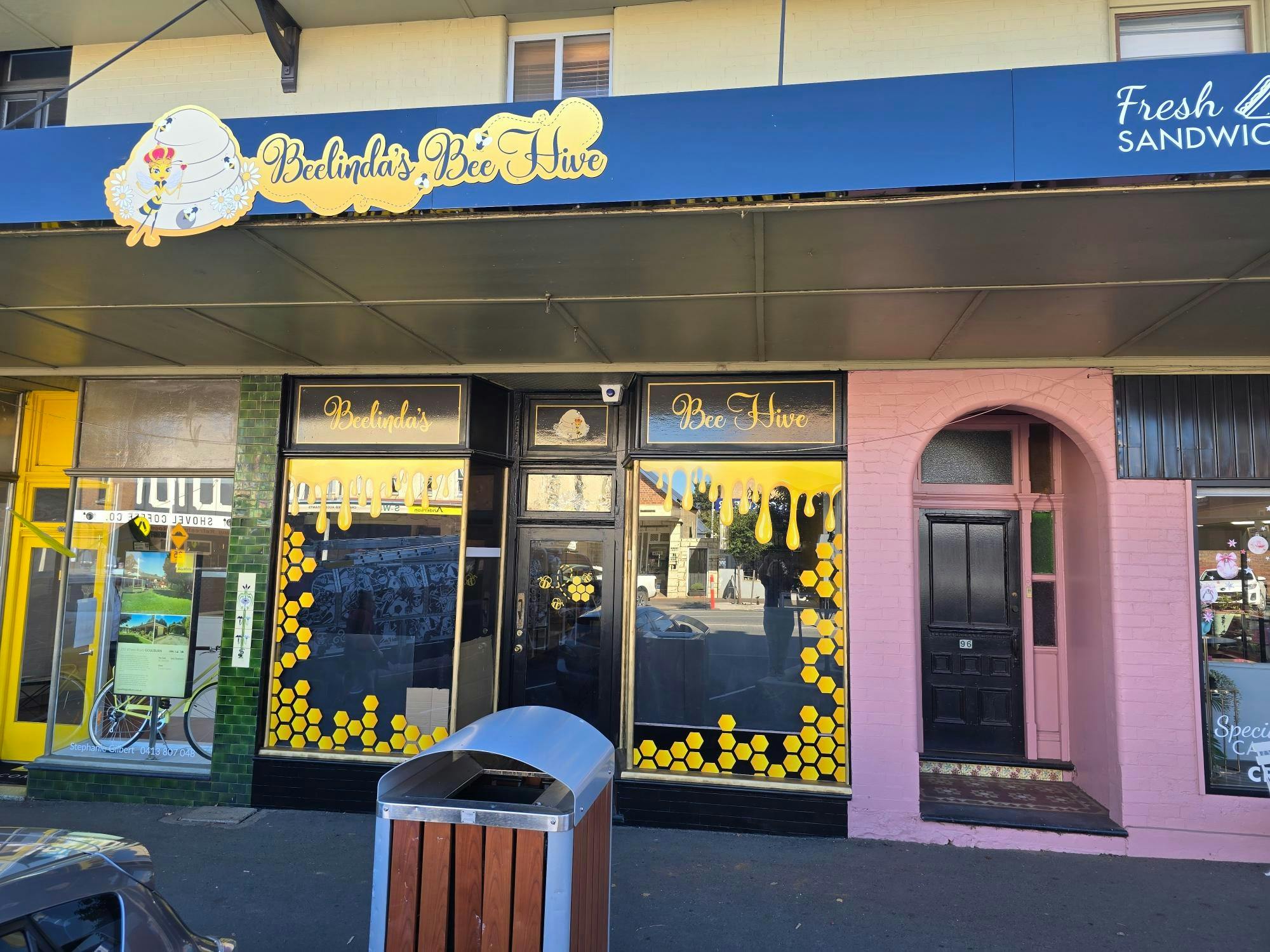 Upstairs to the shop