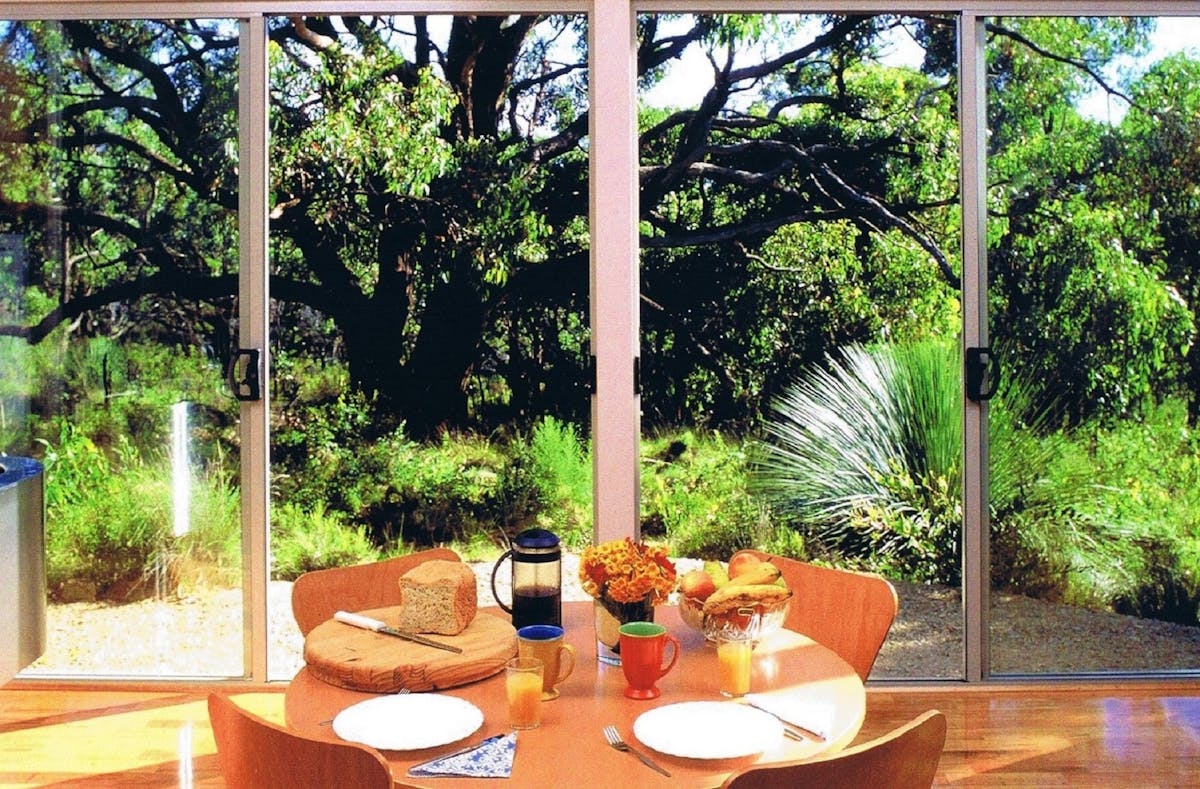Ridgetop Retreats overlooking the Stringybark Forest