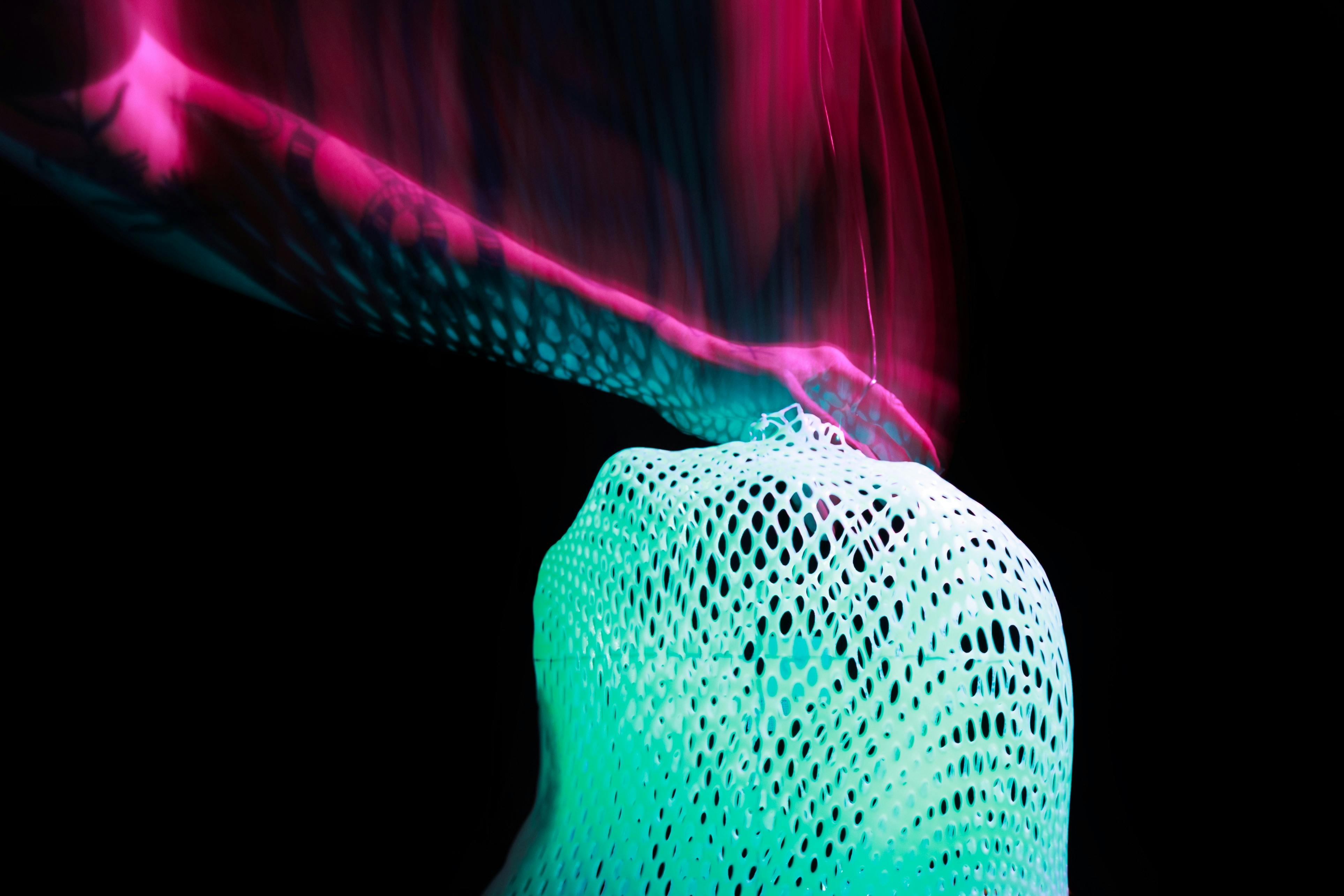 Closeup of a colourful printed form