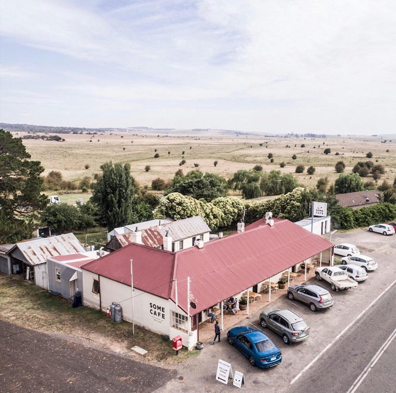 Birds Eye view of the cafe