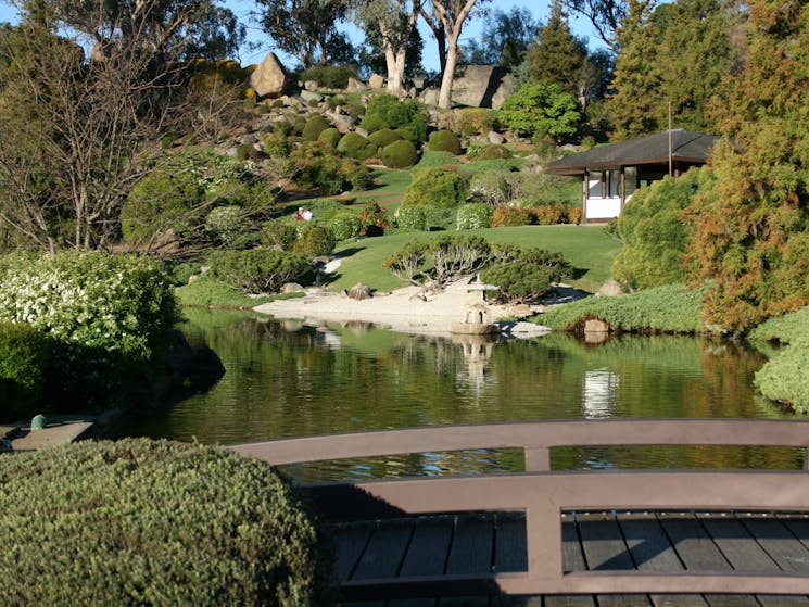 View across the top lake