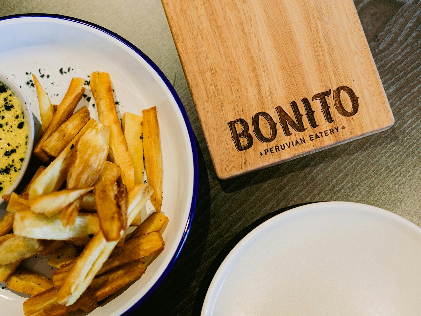 Cassava chips at Bonito Peruvian