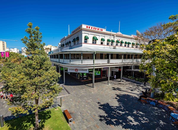 Hides Hotel external view - Corner of Lake and Shields Streets