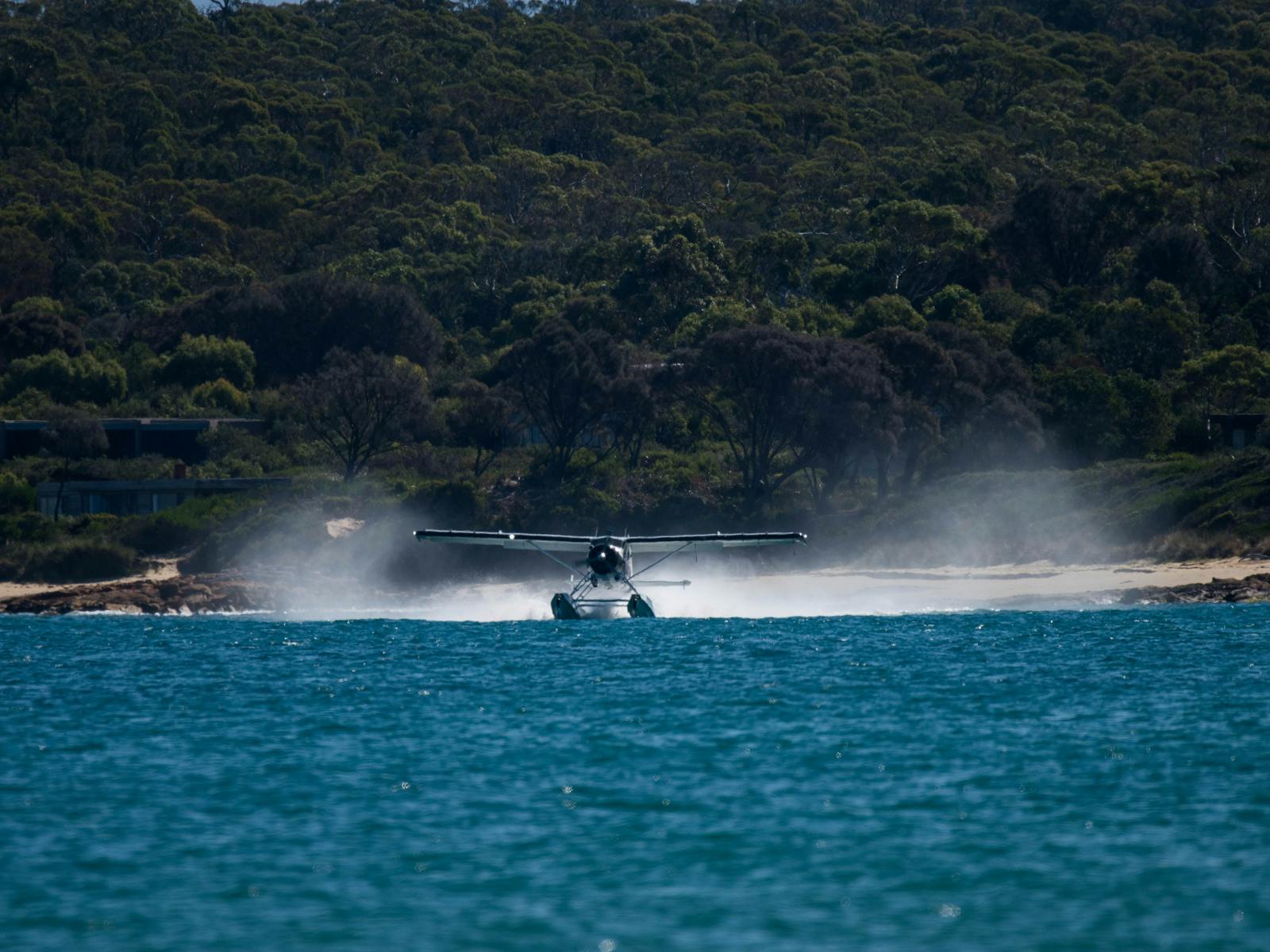 Water take off in Coles Bay