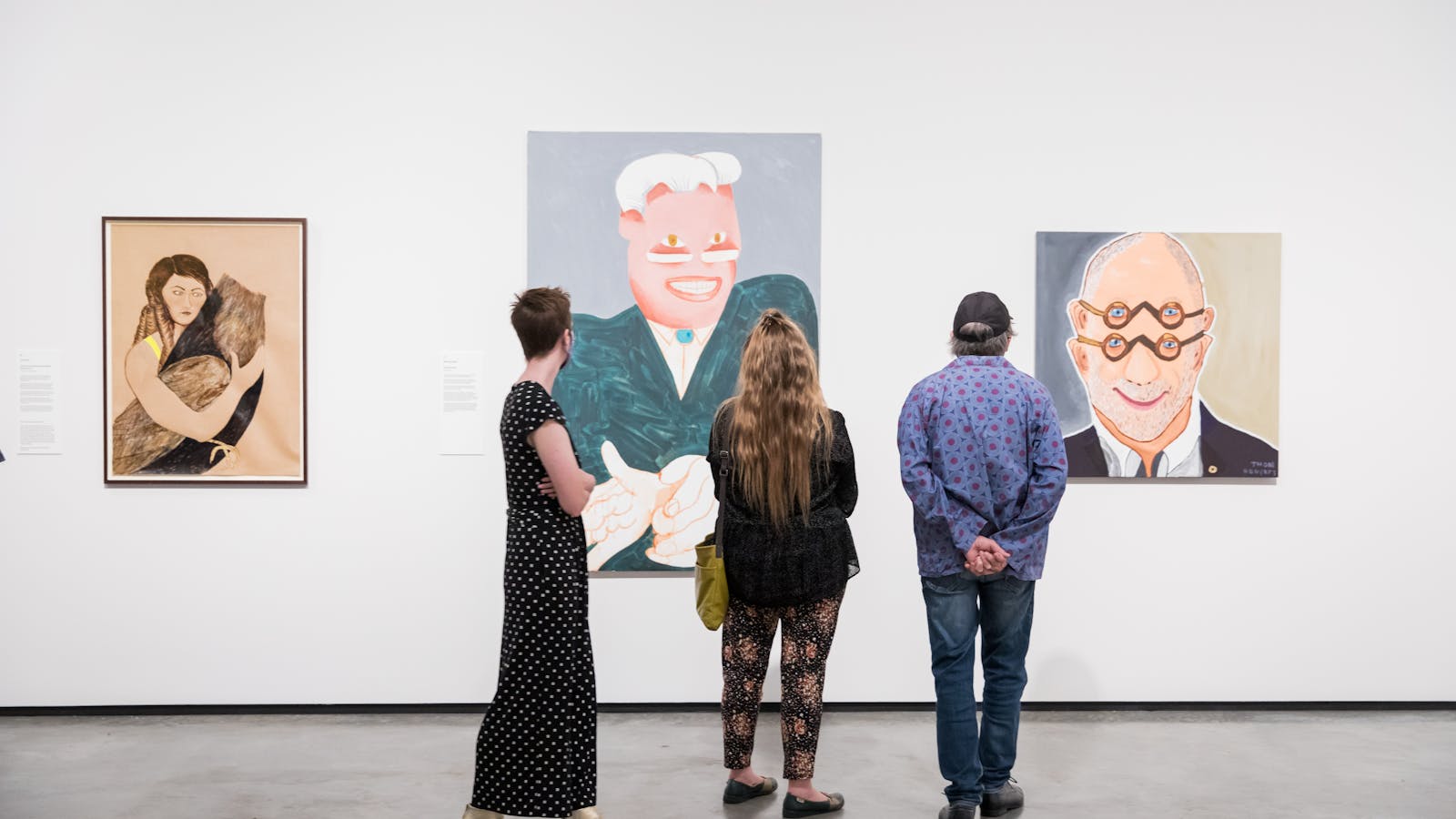 Viewers enjoy the Archibald Prize 2021 at Maitland Regional Art Gallery