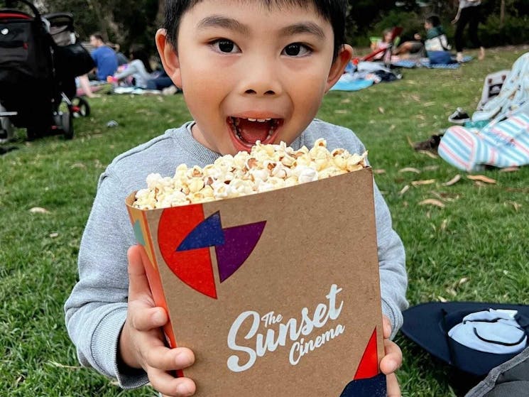 pop-corn, kids, movies, Sunset Cinema, outdoor cinema, school holidays
