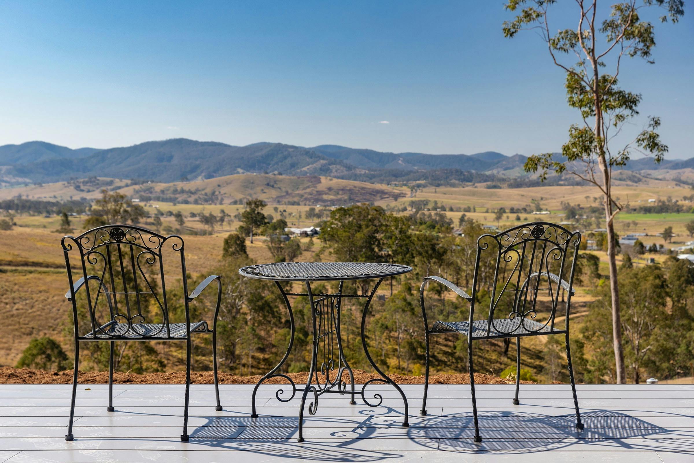 Outstanding views of the Barrington River Valley and mountains beyond